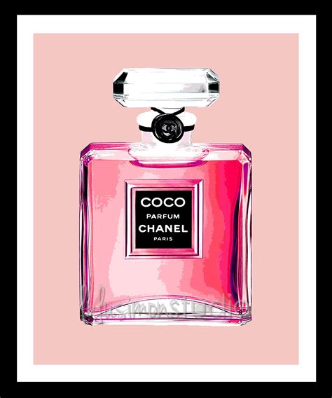 chanel bottle drawing|free coco chanel printables.